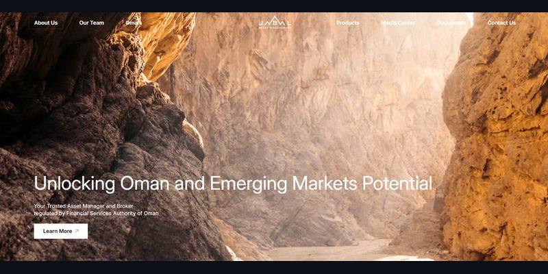 Jabal Asset Management website screenshot